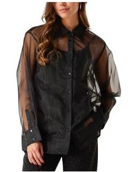 Moss Copenhagen - Schwarze Mschlita Shirt Bluse - Lyst
