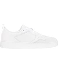 Calvin Klein - Weiße sneakers mit geprägtem logo - Lyst
