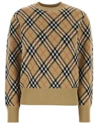 Burberry - Round-Neck Knitwear - Lyst