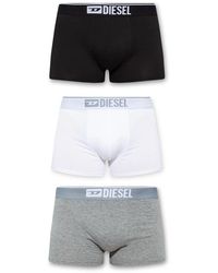 DIESEL - Ondergoed ,Veelkleurig ,Katoen Damien Three-Pack Boxer Briefs - Lyst