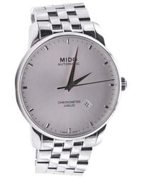 MIDO - Baroncelli automatik silber zifferblatt uhr - Lyst