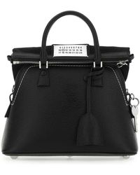 Maison Margiela - Schwarze leder mini 5ac handtasche,stilvolle taschen kollektion - Lyst