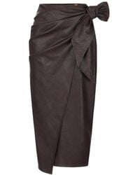 Elisabetta Franchi - Skirt With Sash Belt - Lyst