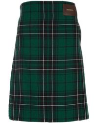 JW Anderson - Jw Anderson Pleated Checked Kilt - Lyst