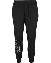 DSquared² - Broeken ,Zwart ,Katoen Zwarte Trainingsbroek - Lyst