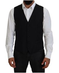 Dolce & Gabbana - Schwarze formelle kleidweste 100% authentisch - Lyst
