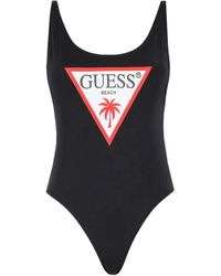 Guess - 1 piece logo swimsuit - Lyst
