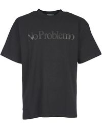 Aries - No problemo t-shirt mit slogan-print - Lyst