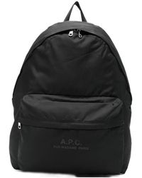 A.P.C. - Backpack With Logo-Uomo - Lyst
