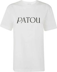 Patou - Camiseta essential blanca - Lyst
