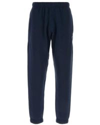 KENZO - Broeken ,Blauw ,Katoen Cotton Joggers - Lyst