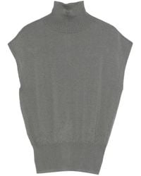 Rick Owens - Truien & Vesten ,Grijs ,Wol Sl Turtle Top - Lyst
