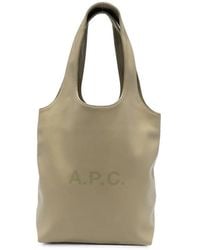 A.P.C. - Tassen ,Groen ,Leer Ninon Small Tote - Lyst