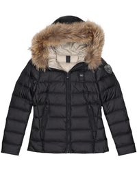 Blauer - Gepolsterte Winterjacke Für Damen Mit Kunstpelzkapuze - Lyst