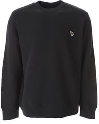 Paul Smith - Hoodies & Sweatvesten ,Zwart ,Katoen Zebra Logo Sweatshirt - Lyst