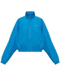 Nike - Fitness ,Blauw ,Polyester Logo Jacket - Lyst