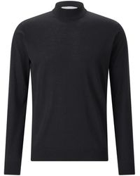 Lardini - Truien & Vesten ,Zwart ,Wol Coltruien - Lyst