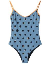 Fendi - Badmode ,Veelkleurig ,Falena Dots One-Piece Badpak - Lyst