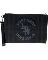 Burberry - Accessoires ,Zwart ,Katoen Edin Wallet - Lyst