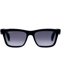 Gucci - Accessoires ,Zwart ,Rechthoekige Zonnebril - Lyst