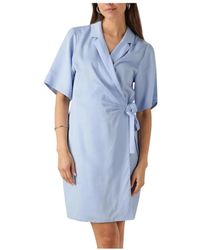 Another Label - Kleedjes ,Blauw ,Lichtblauwe Mini Jurk Milou - Lyst