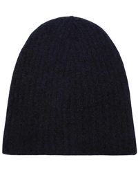 Roberto Collina - Blauer Strickmütze Hut - Lyst