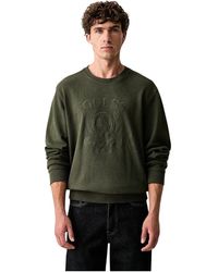 Guess - Sweatshirt Met Geborduurd Logo - Lyst