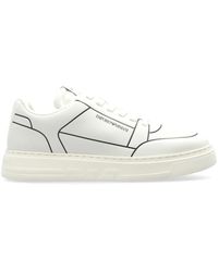 Emporio Armani - Sportschoenen Met Logo - Lyst