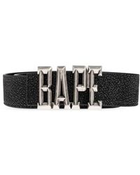 A Bathing Ape - Leren Riem - Lyst