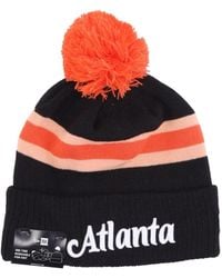 KTZ - Accessoires ,Zwart ,Nba City Night Knit Pom Pom Hat - Lyst