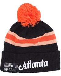 KTZ - Accessoires ,Zwart ,Nba City Night Knit Pom Pom Hat - Lyst