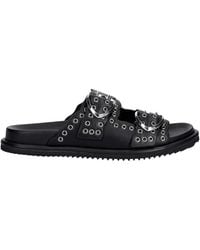 Blauer - Schoenen ,Zwart ,Leer Bloom 02 Slides - Lyst