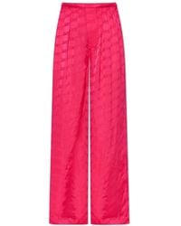 Balenciaga - Weite hose mit monogramm - Lyst