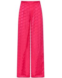 Balenciaga - Wijde Broek Met Monogram - Lyst