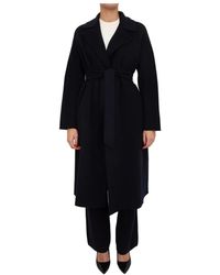 Max Mara - Jassen ,Blauw ,Wol Cappotto - Lyst