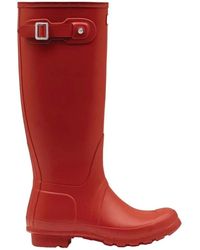 HUNTER - Bota de lluvia roja - Lyst