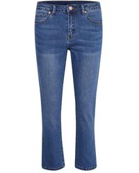 Kaffe - Cropped Jeans - Lyst