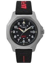 Timex - Ufc reveal analoguhr schwarz silikon - Lyst