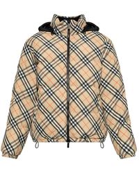 Burberry - Jassen ,Leer Snowdon Puffer Jacket - Lyst