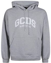 Gcds - G.c.d.s. lounge logo cotton hoodie. cotton 100%. made in italy. - Lyst