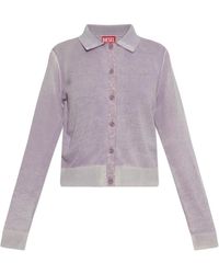 DIESEL - Truien & Vesten ,Paars ,Katoen-Loren Cardigan - Lyst