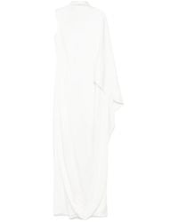 Stella McCartney - Jurk Met Hoge Hals En Split Aan De Voorkant - Lyst