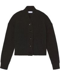 Proenza Schouler - Truien & Vesten ,Zwart ,Wol Fluffy Gebreid Vest - Lyst