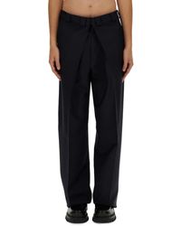 Givenchy - Broeken ,Blauw ,Wol Extra Grote Broeken - Lyst