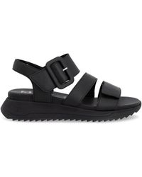 Rieker - Schoenen ,Zwart ,Leer Riemchensandalen - Lyst