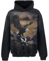 Represent - Hoodies & Sweatvesten ,Veelkleurig ,Katoen Maxi Print Hoodie - Lyst
