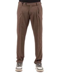 BERWICK  1707 - Broeken ,Bruin ,Wol Xretro Chino Broek - Lyst