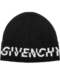 Givenchy - Logo Beanie Wool Hat - Lyst