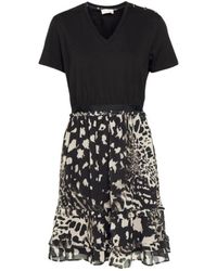 Liu Jo - Kurzes T-Shirt-Kleid mit Tiermuster - Lyst