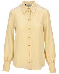 Gucci Kleding Shirts - Geel